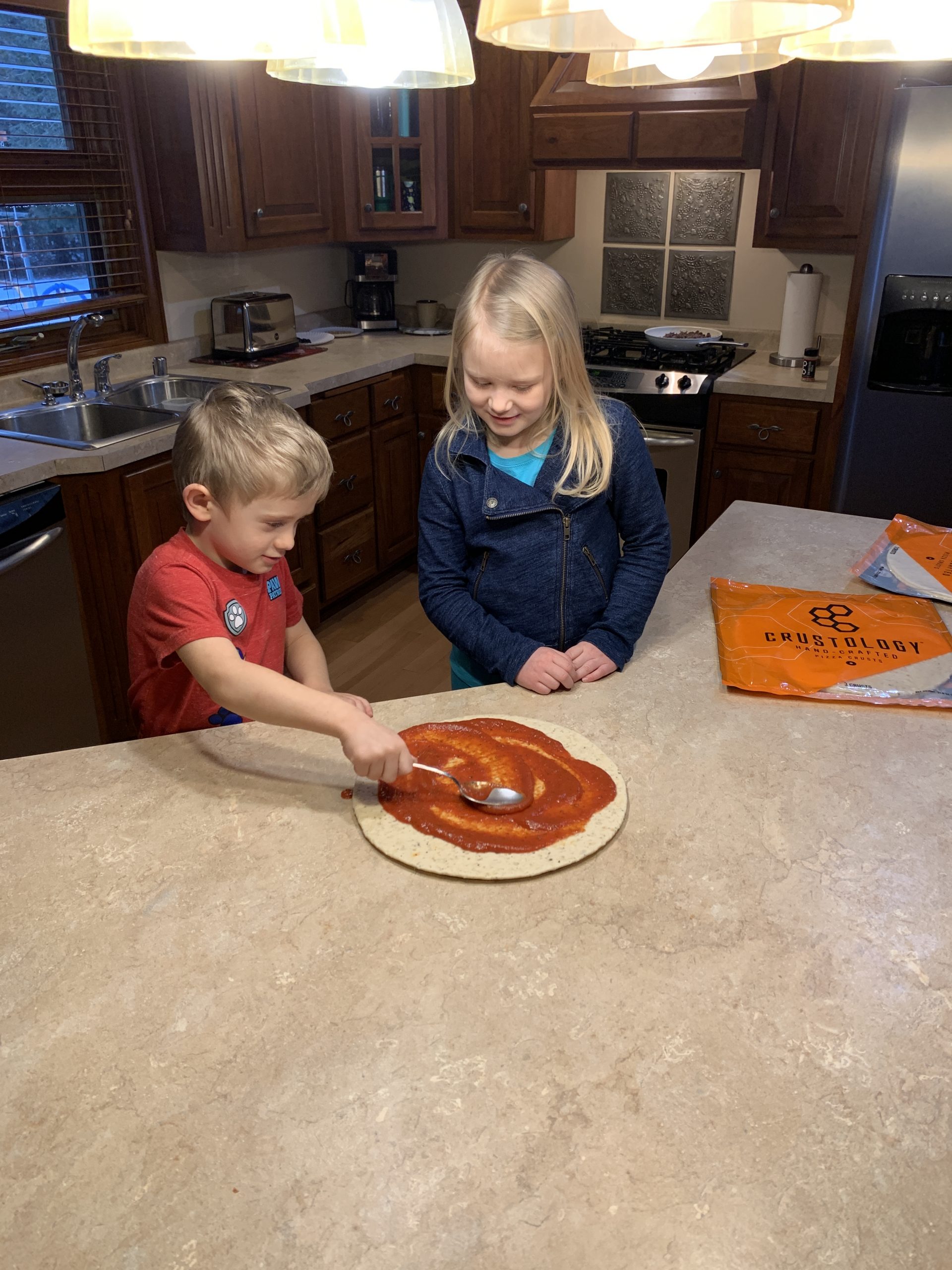 Kids cooking with Crustology