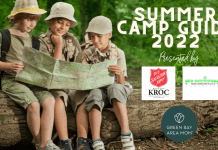 2022 Green Bay Area Mom Summer Camps Guide; summer camp green bay; summer camp appleton